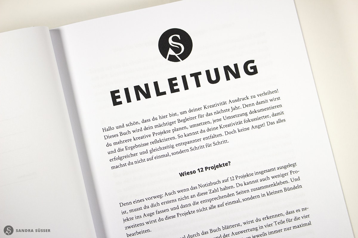 Projektplaner für Kreative – Innenseite Projektplaner für Kreative – Innenseite