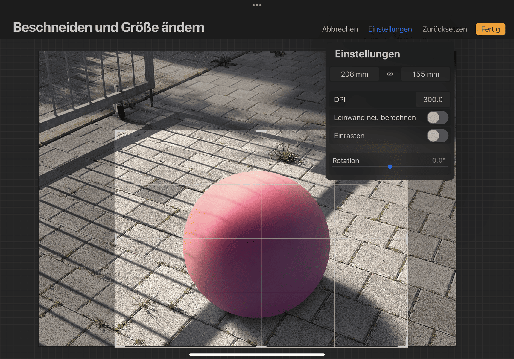 procreate_zuschneiden Procreate Beschneiden