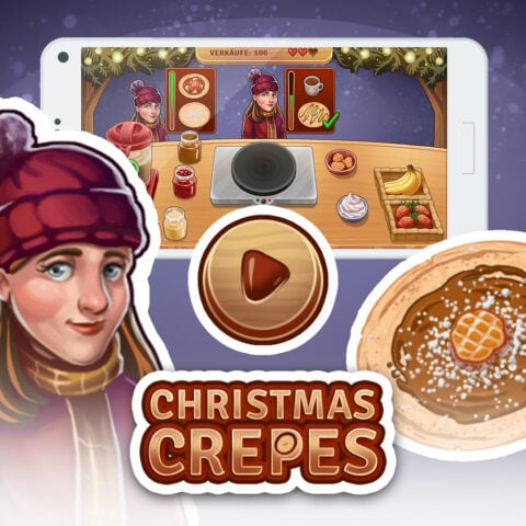 Christmas Crepes | 2D Game Art