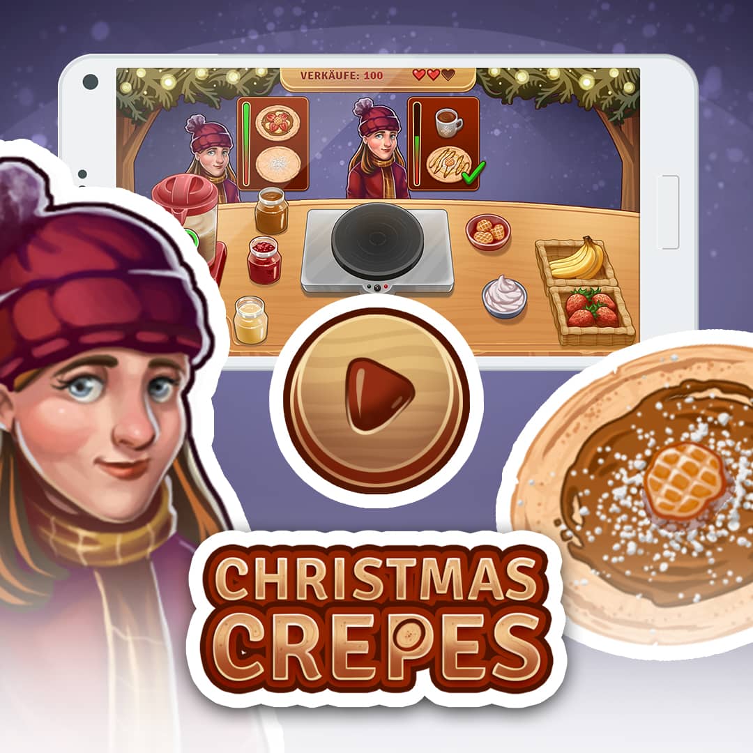 Christmas Crepes 2D Game Art Sandra Süsser