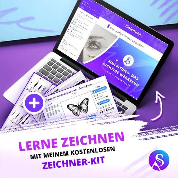 Lerne zeichnen mit meinem kostenlosen Zeichner-Kit