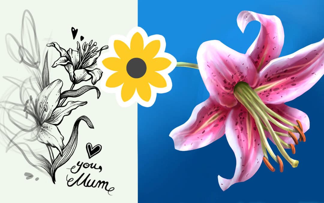 KURS UPDATE | Lilien zeichnen & Erweiterung im Blumen Kurs