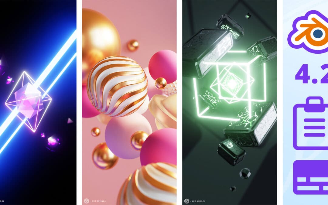 KURS UPDATE | Blender 4.2, Wallpaper & mehr