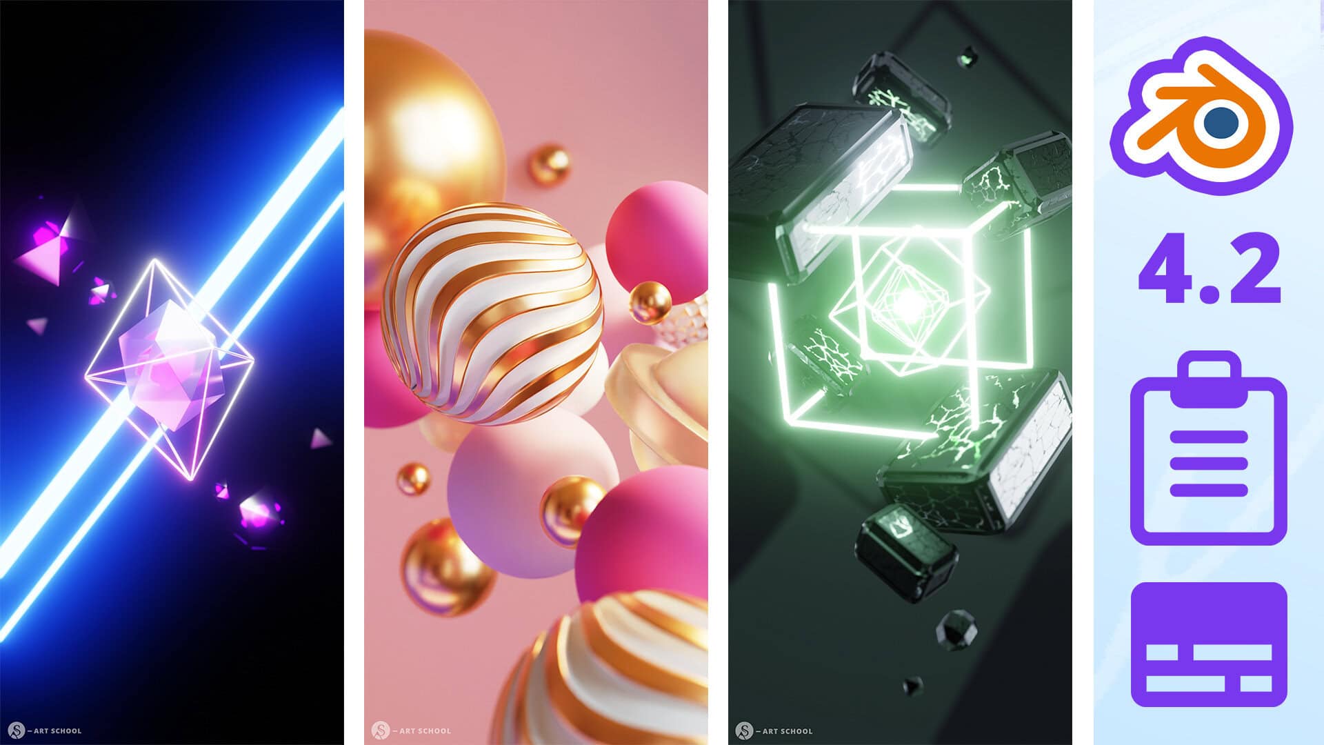 KURS UPDATE | Blender 4.2, Wallpaper & mehr