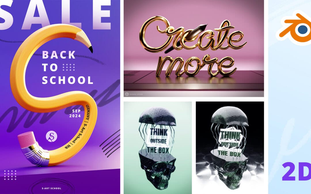 KURS UPDATE | 3D Text Poster Tutorial