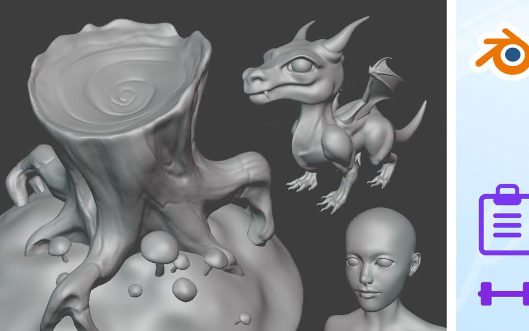 KURS UPDATE | 3D Sculpting: Drache, Porträt & mehr