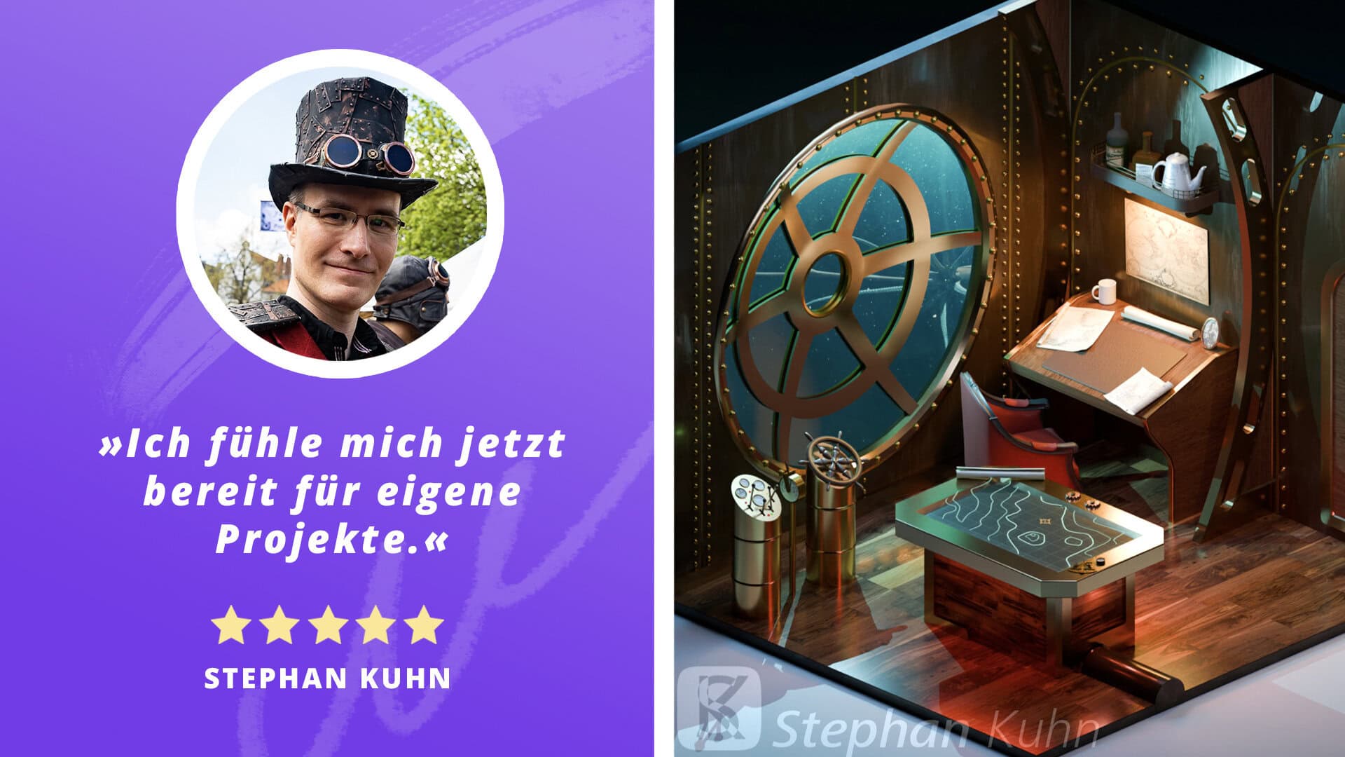 SHOWCASE | Von der Comic-Welt ins 3D-Universum: Stephans Lernreise