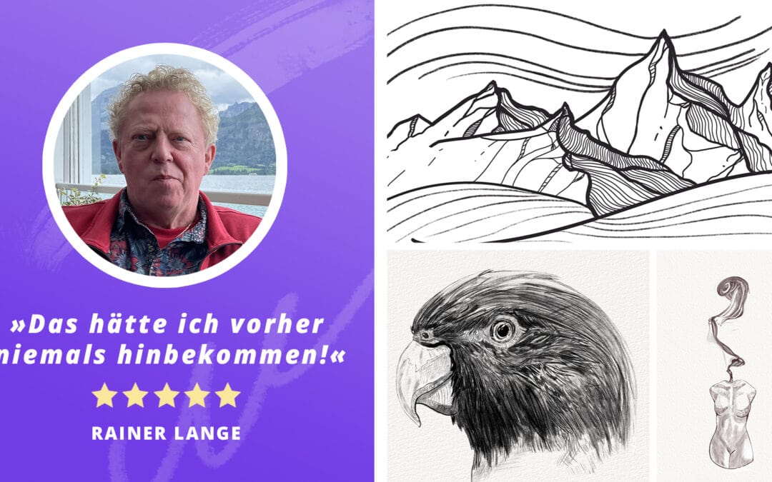 SHOWCASE | Zeichnen lernen kennt kein Alter (Student Rainer)