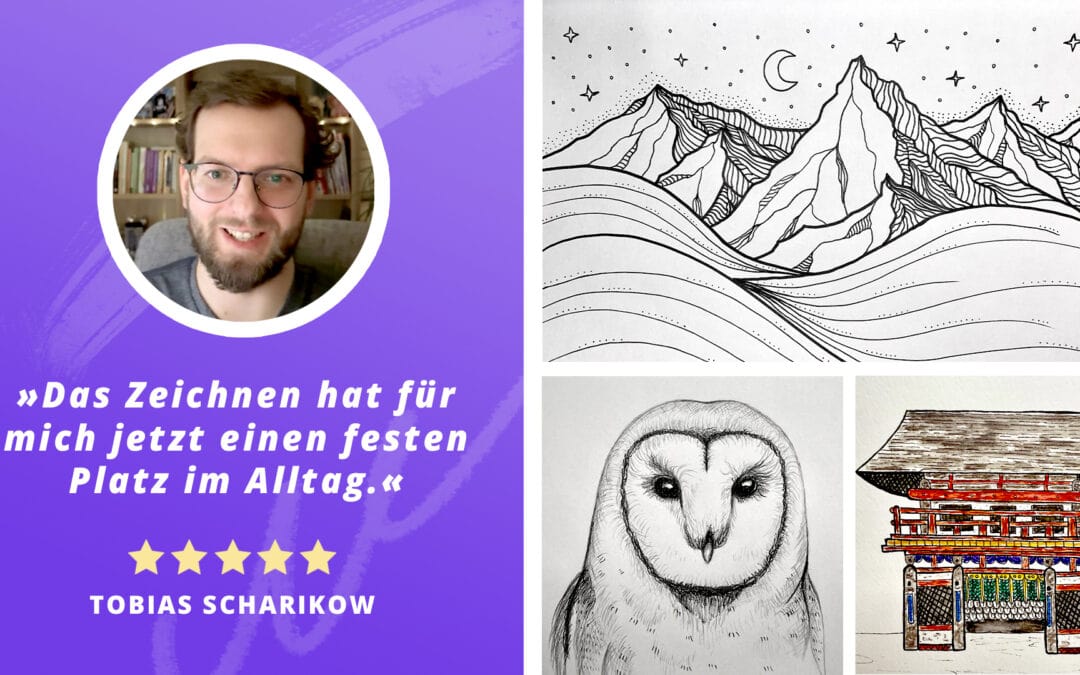SHOWCASE | Zeichnenlernen mit Plan – Tobias’ kreative Transformation