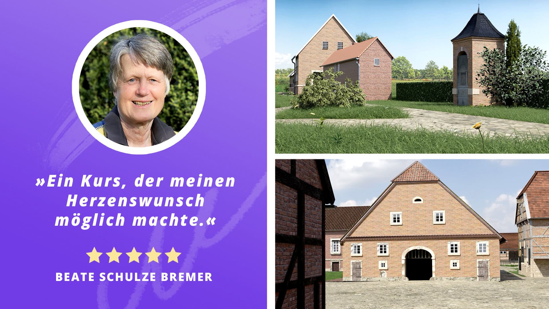 SHOWCASE | Beate rekonstruiert ihren Familienhof in Blender 3D