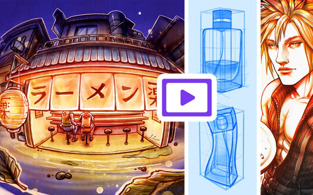 KURS UPDATE | Illustrationen & Perspektive-Studien Zeitraffer
