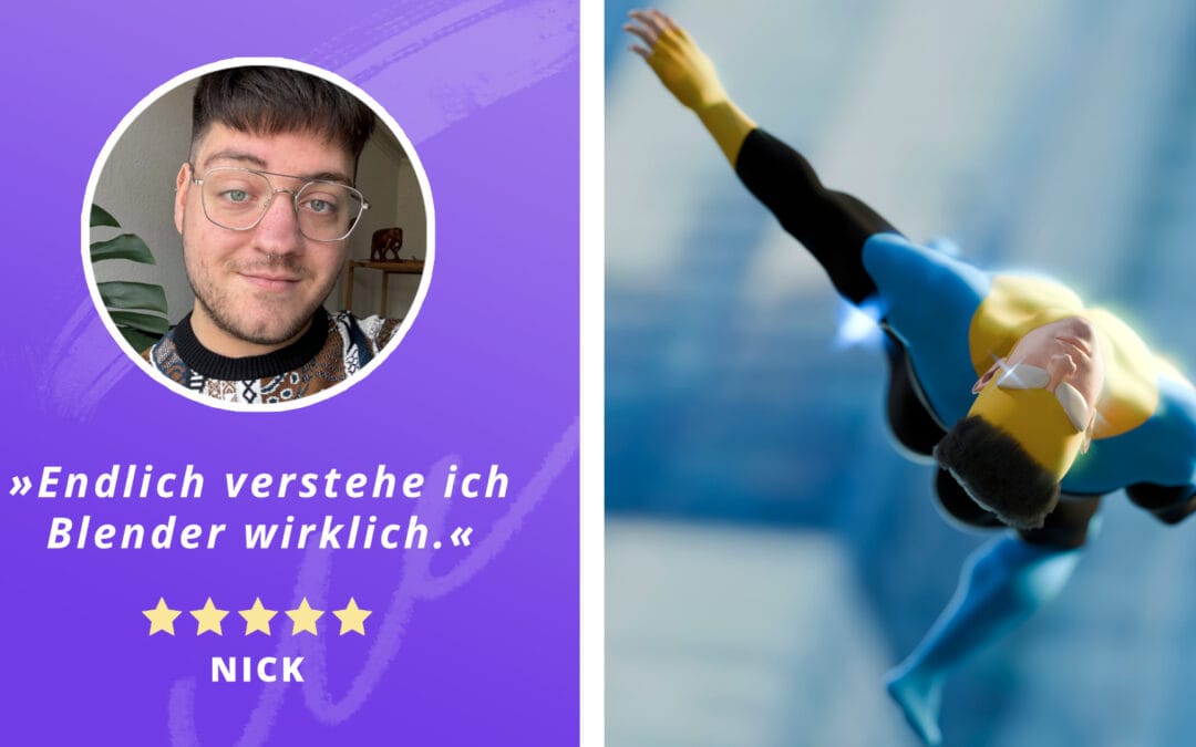 SHOWCASE | Von Frust zu eigenen Blender-Projekten: Nicks kreative 3D-Reise