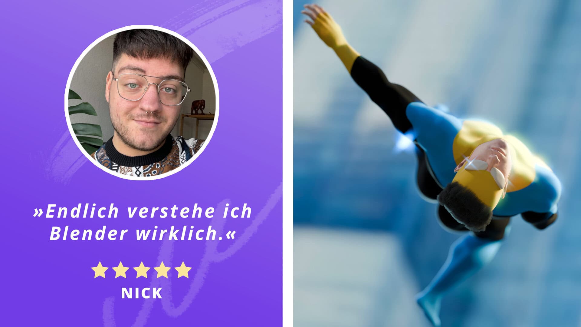 SHOWCASE | Von Frust zu eigenen Blender-Projekten: Nicks kreative 3D-Reise