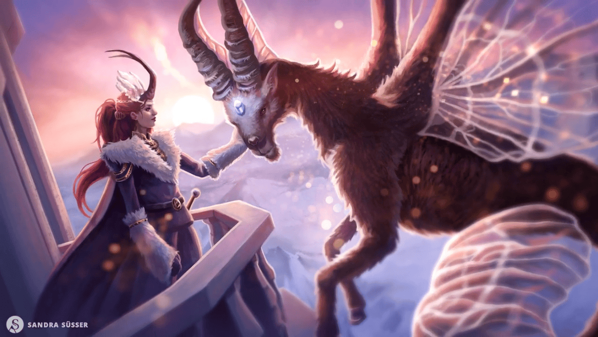 Steinbock Illustration von Sandra Süsser Steinbock Illustration von Sandra Süsser