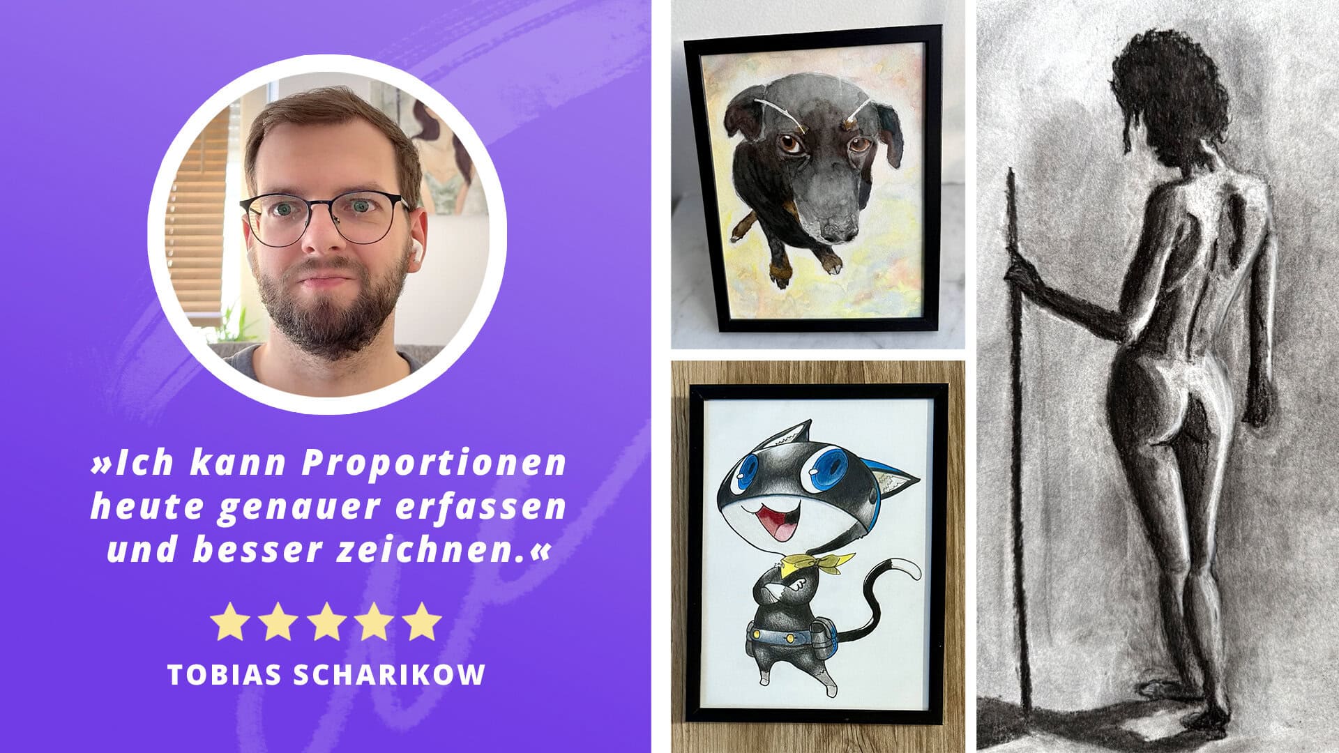 SHOWCASE | Proportionen zeichnen lernen: Tobias’ Erfahrungsbericht