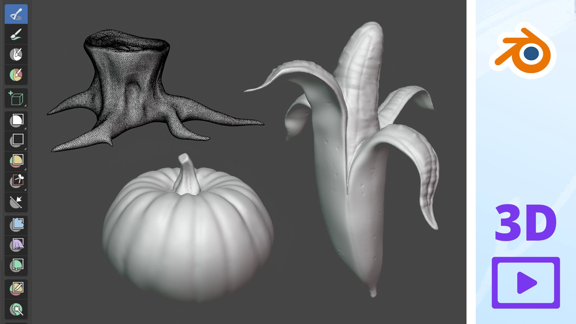 KURS UPDATE | 3D Sculpting Teil 2: Dyntopo & Sculptures
