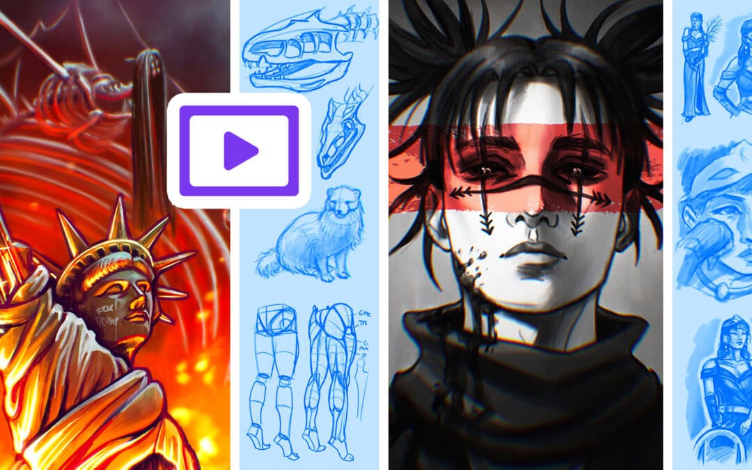 KURS UPDATE | Timelapses von figürlich-anatomischen Studien & Illustrationen